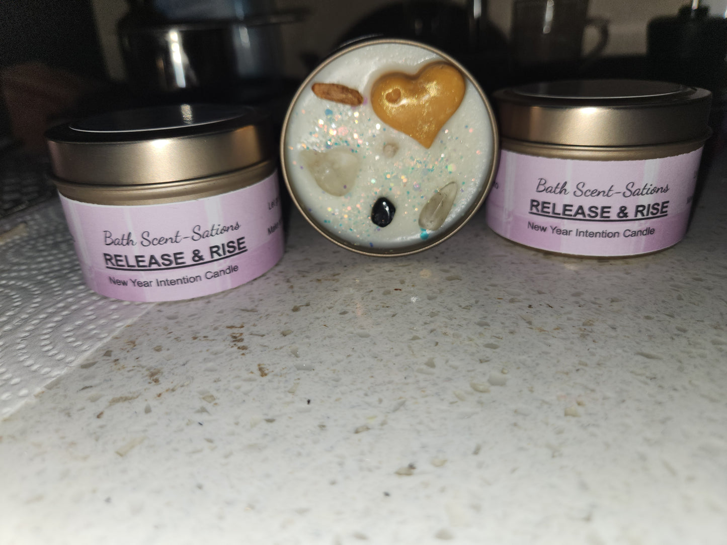 Release and Rise Intention Candle