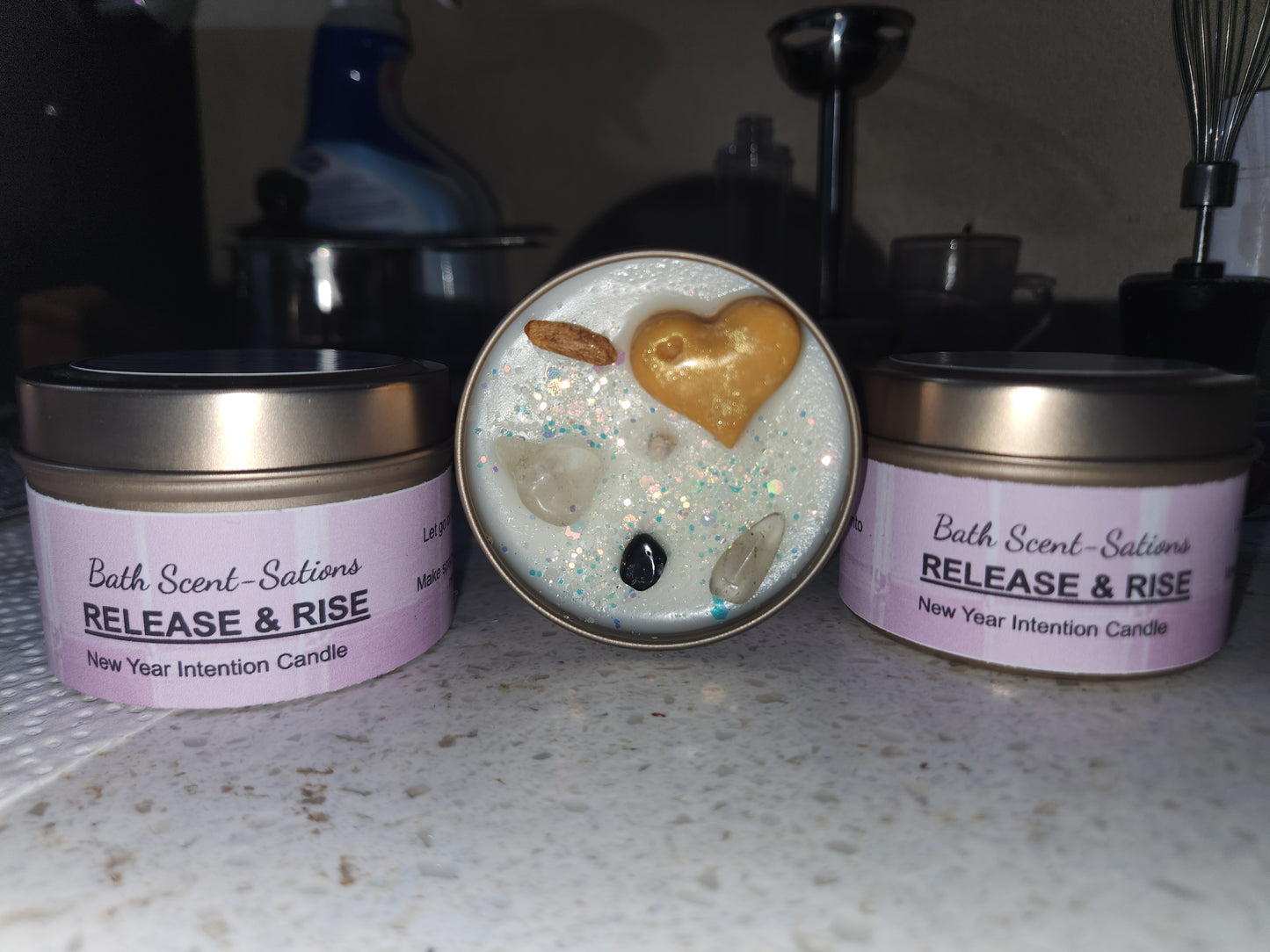 Release and Rise Intention Candle
