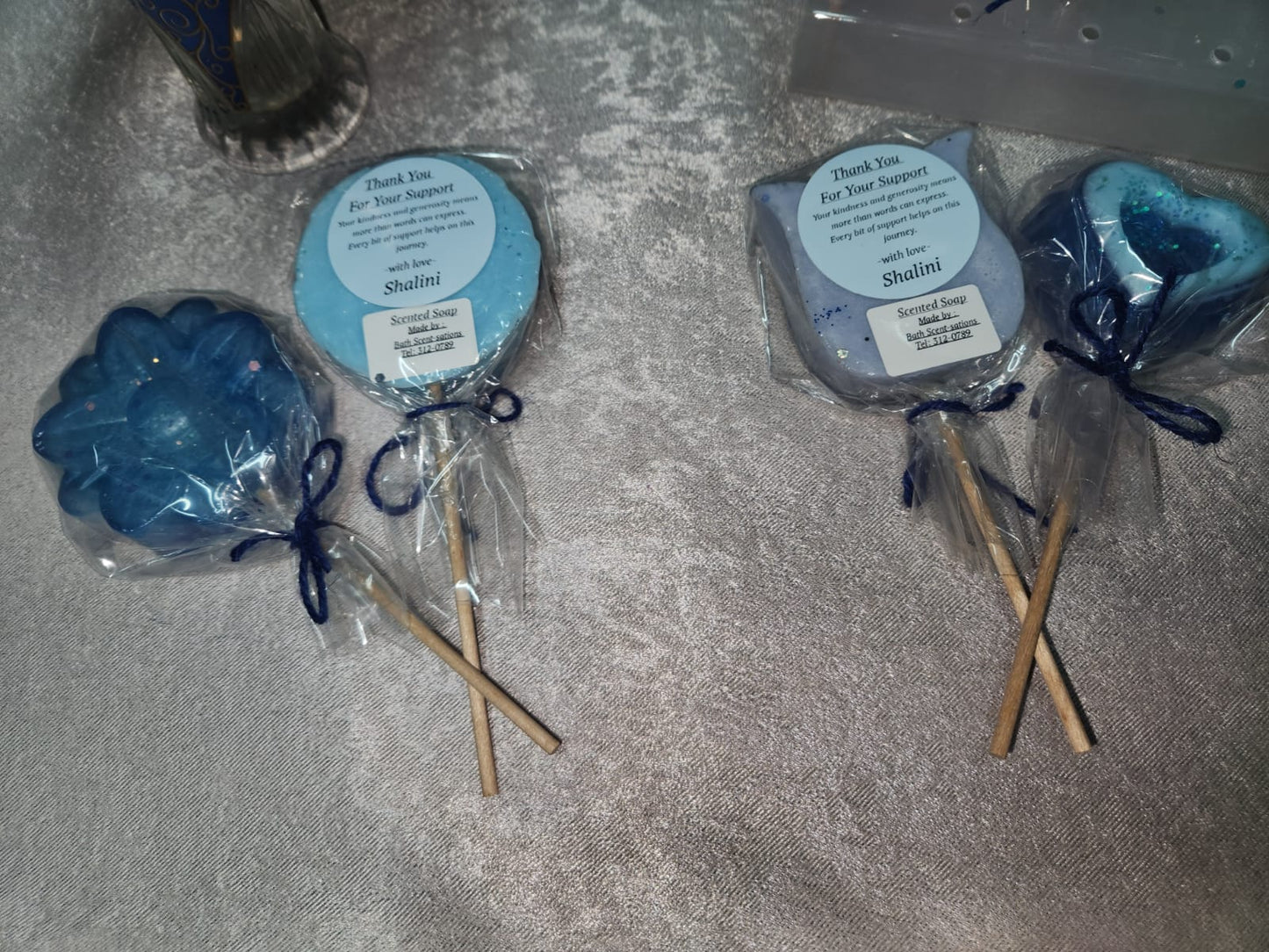 Lollipop soaps for a cause