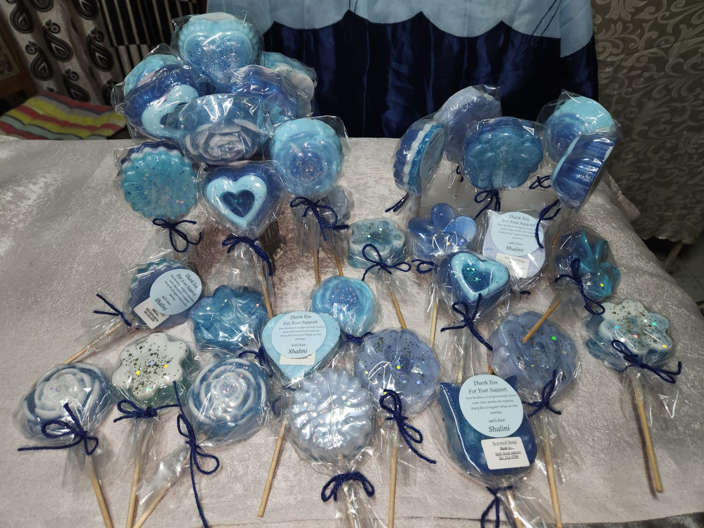 Lollipop soaps for a cause