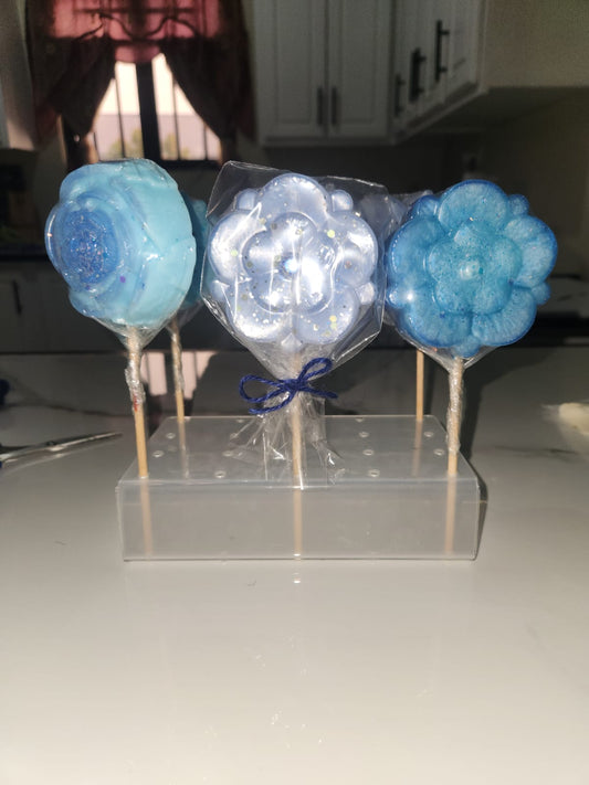 Lollipop soaps for a cause